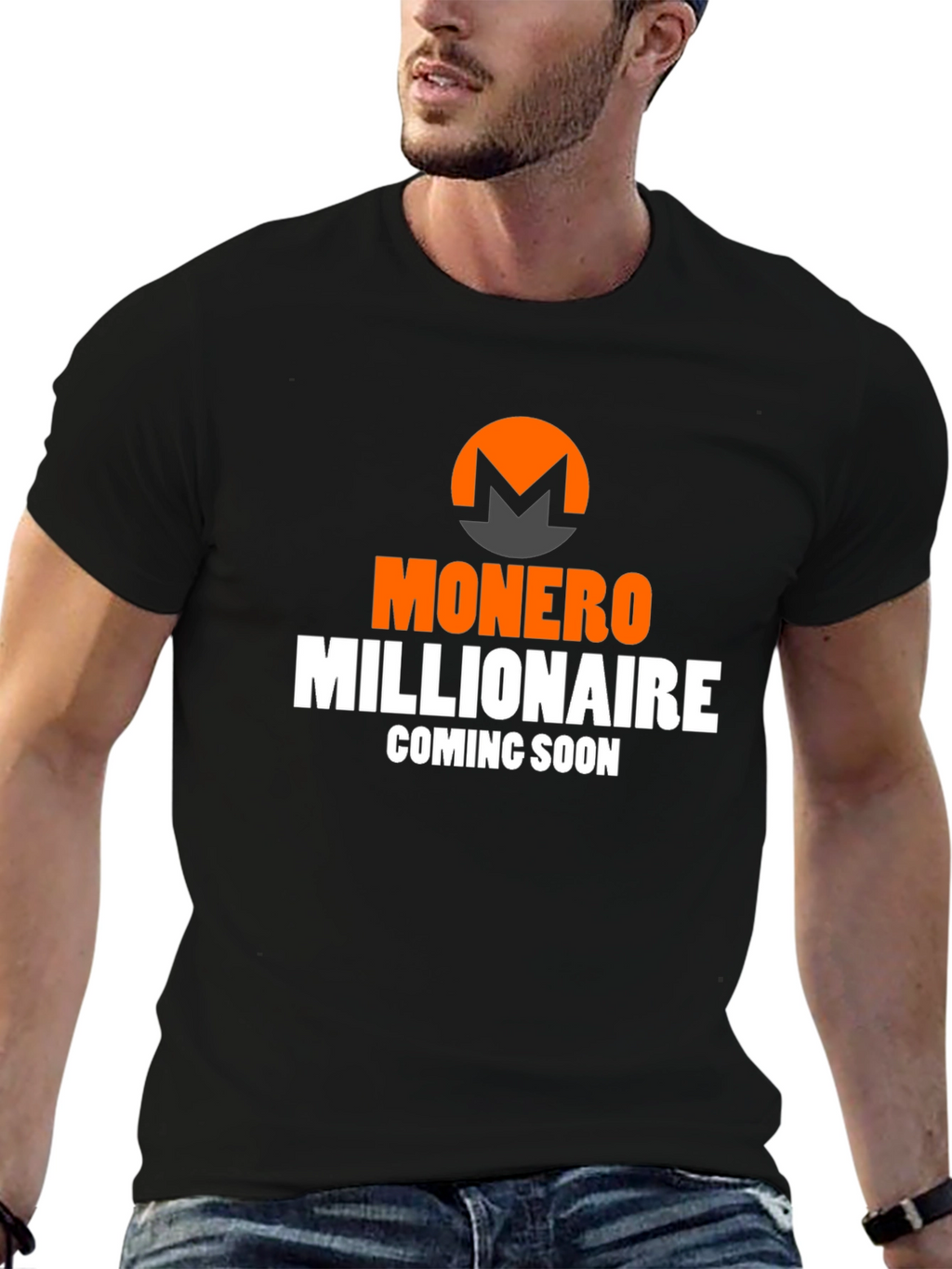 Monero Millionaire Coming Soon Black T-Shirt