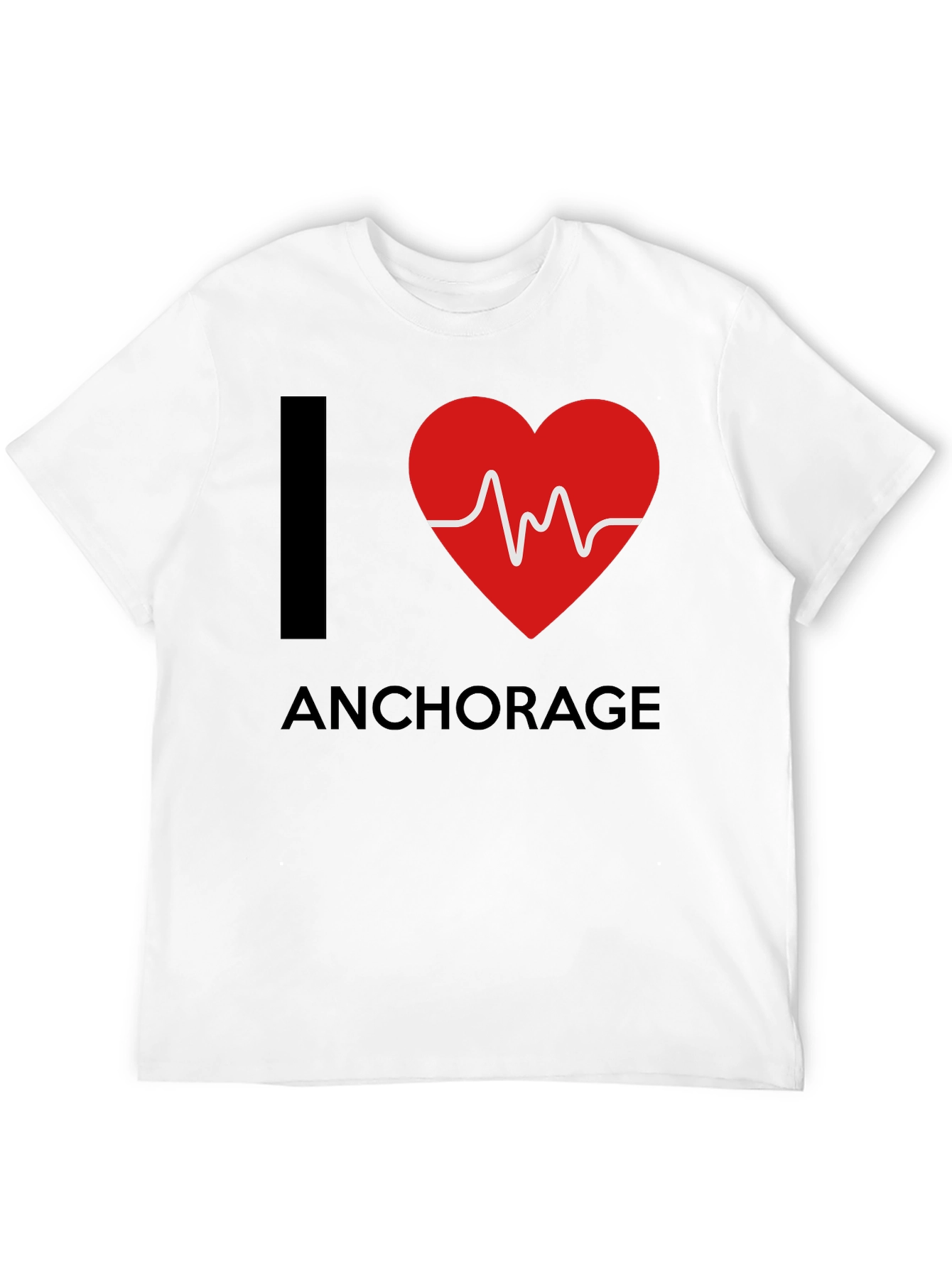 I Heart Anchorage T-Shirt - Black