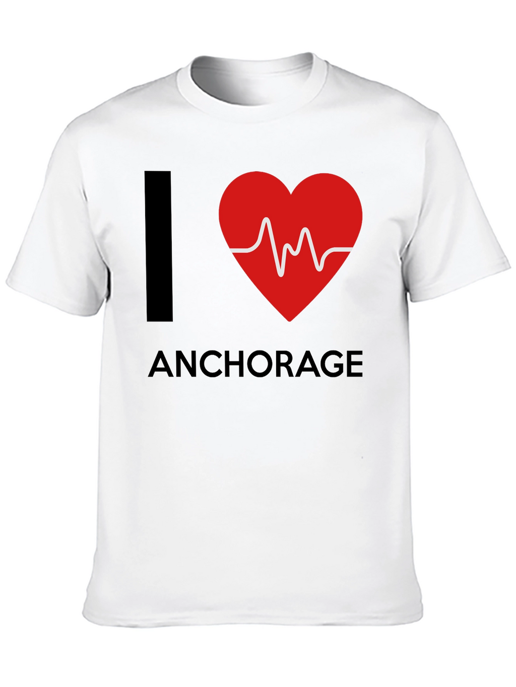 I Heart Anchorage T-Shirt - Black
