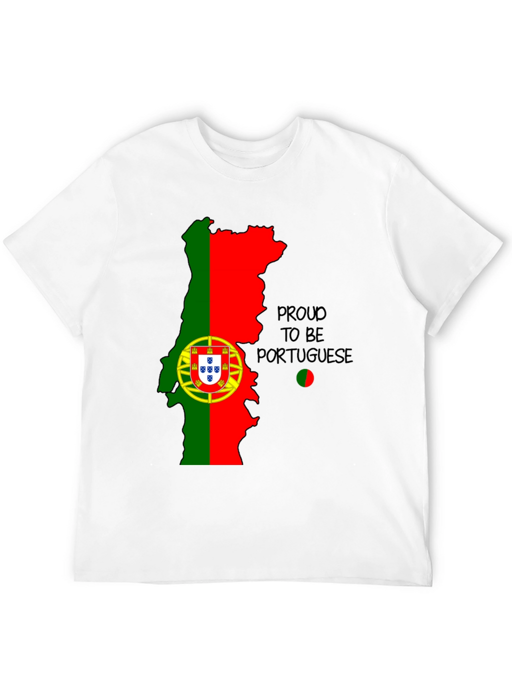 Proud to be Portuguese Map T-Shirt