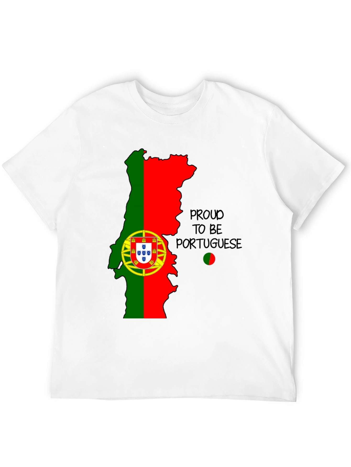 Proud to be Portuguese Map T-Shirt