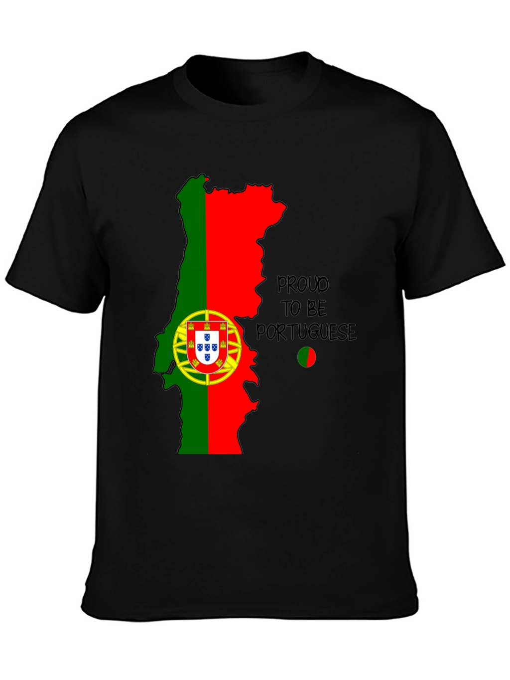 Proud to be Portuguese Map T-Shirt