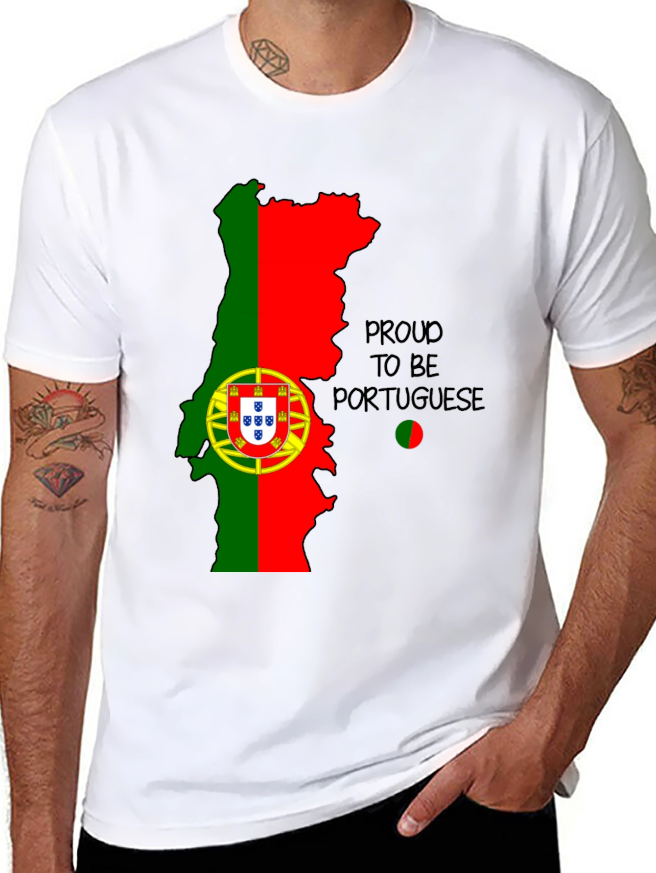 Proud to be Portuguese Map T-Shirt