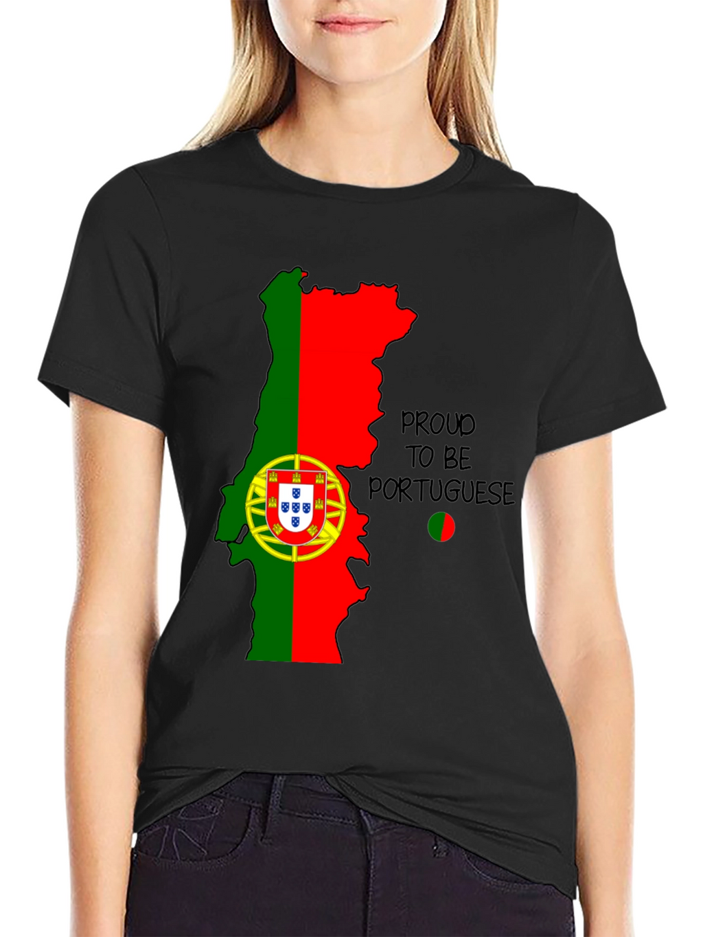 Proud to be Portuguese Map T-Shirt
