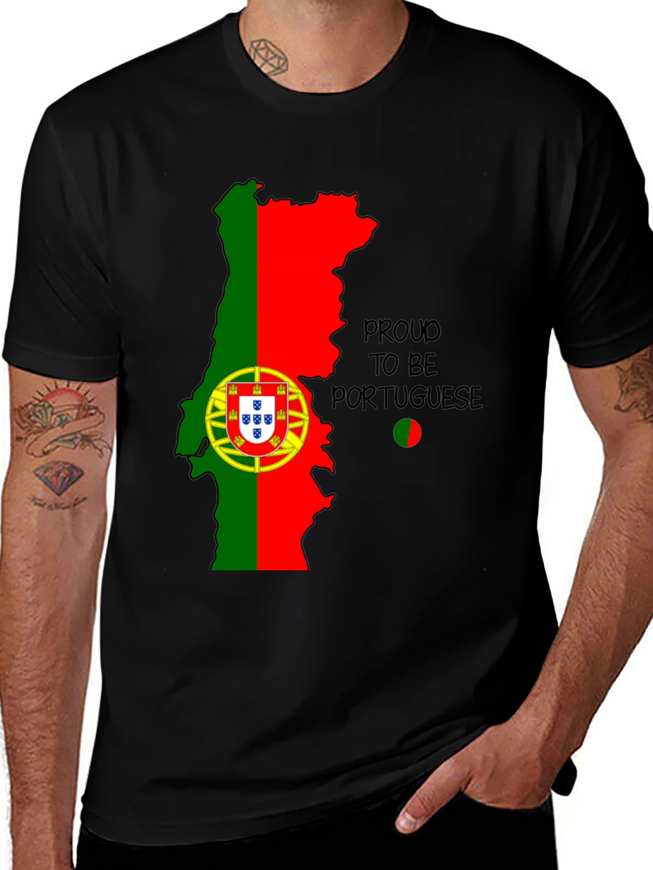 Proud to be Portuguese Map T-Shirt
