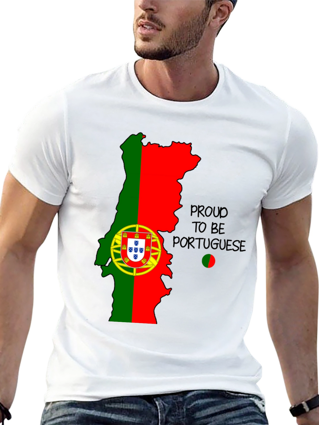 Proud to be Portuguese Map T-Shirt