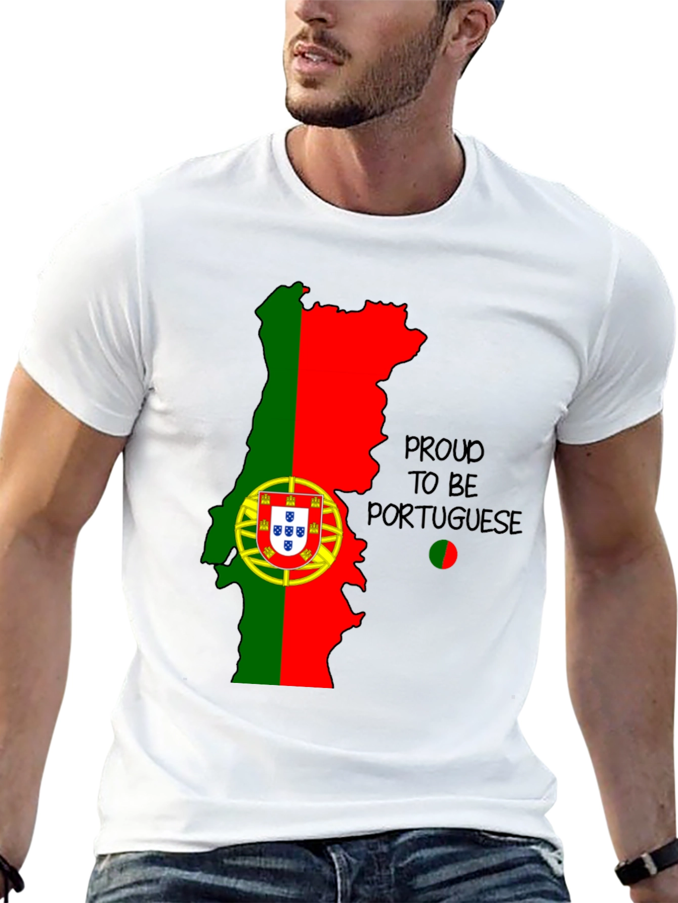 Proud to be Portuguese Map T-Shirt