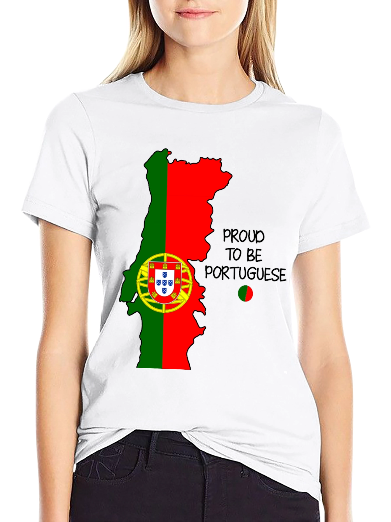Proud to be Portuguese Map T-Shirt