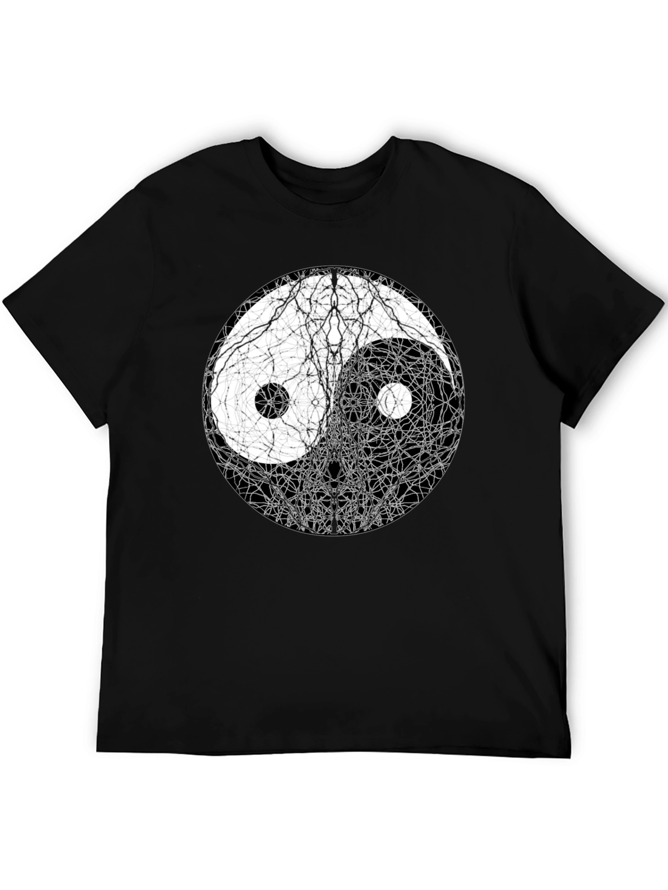 Yin Yang Tree Roots Graphic T-Shirt - Balance & Harmony