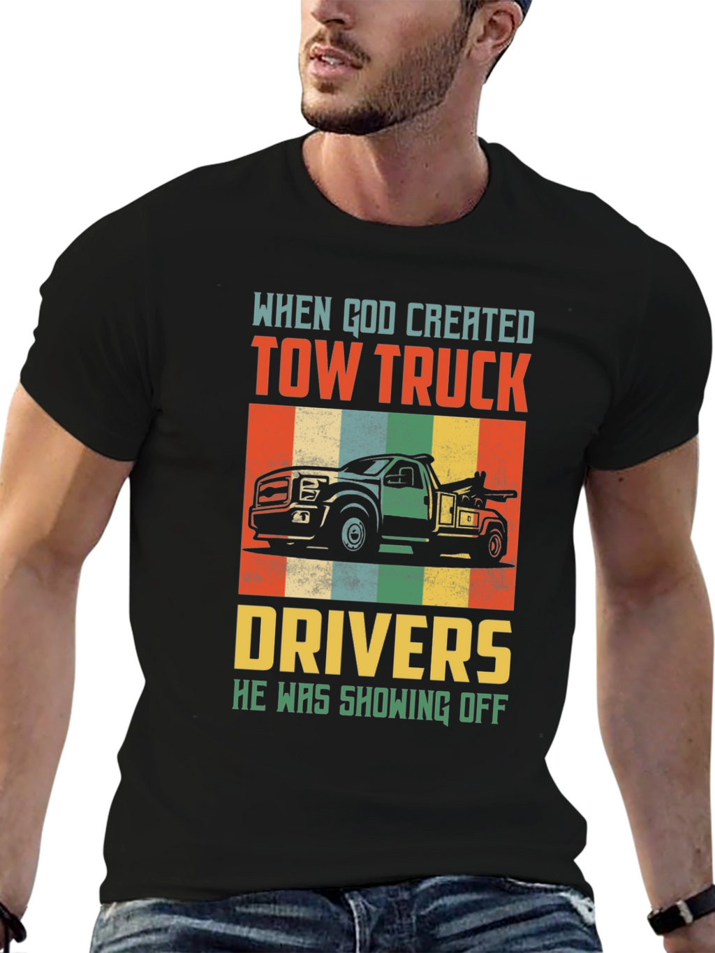 Tow Truck Driver Graphic Tee