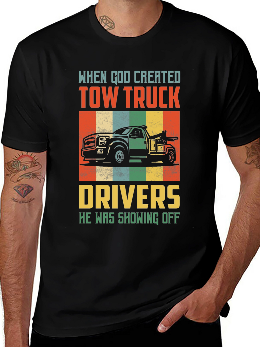 Tow Truck Driver Graphic Tee