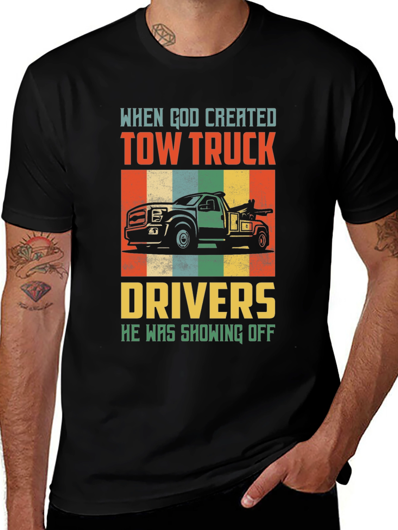 Tow Truck Driver Graphic Tee