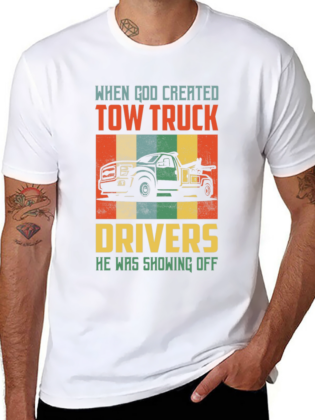 Tow Truck Driver Graphic Tee