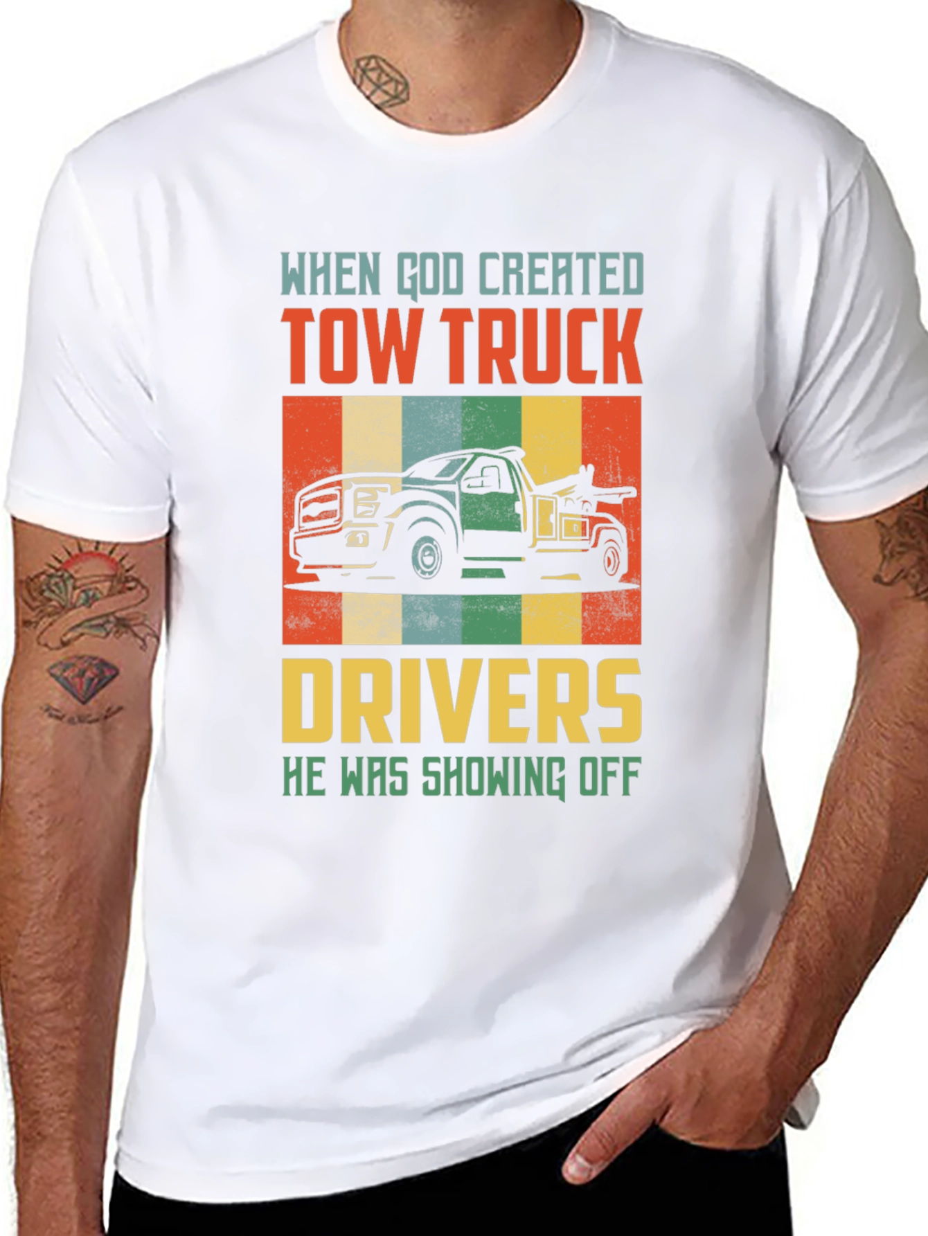 Tow Truck Driver Graphic Tee