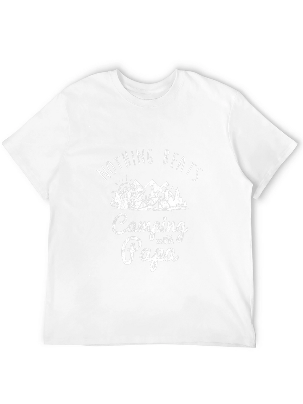 Camping with Papa T-Shirt | Nature Lover Tee