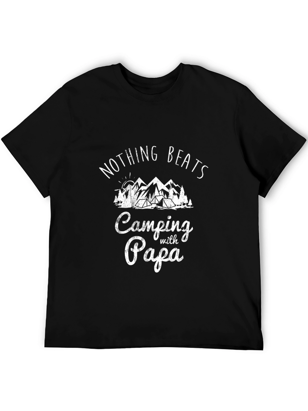 Camping with Papa T-Shirt | Nature Lover Tee