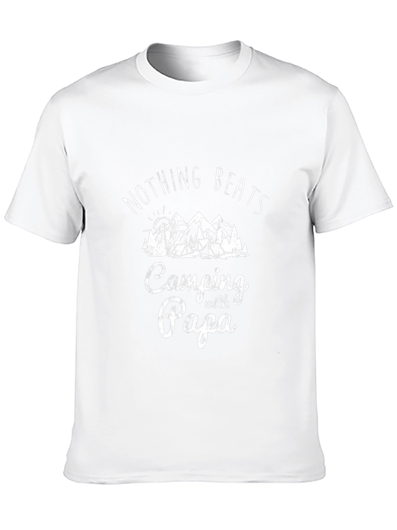 Camping with Papa T-Shirt | Nature Lover Tee