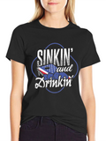 SINKIN and Drinkin Cornhole T-Shirt