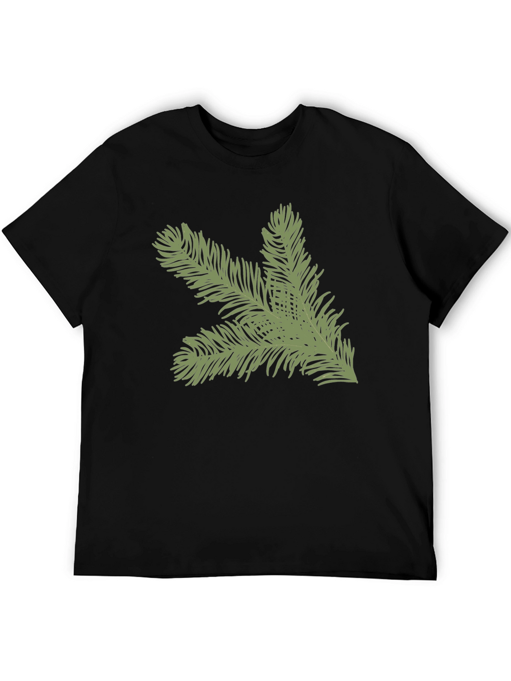 Evergreen Branch Graphic Tee - Soft Cotton