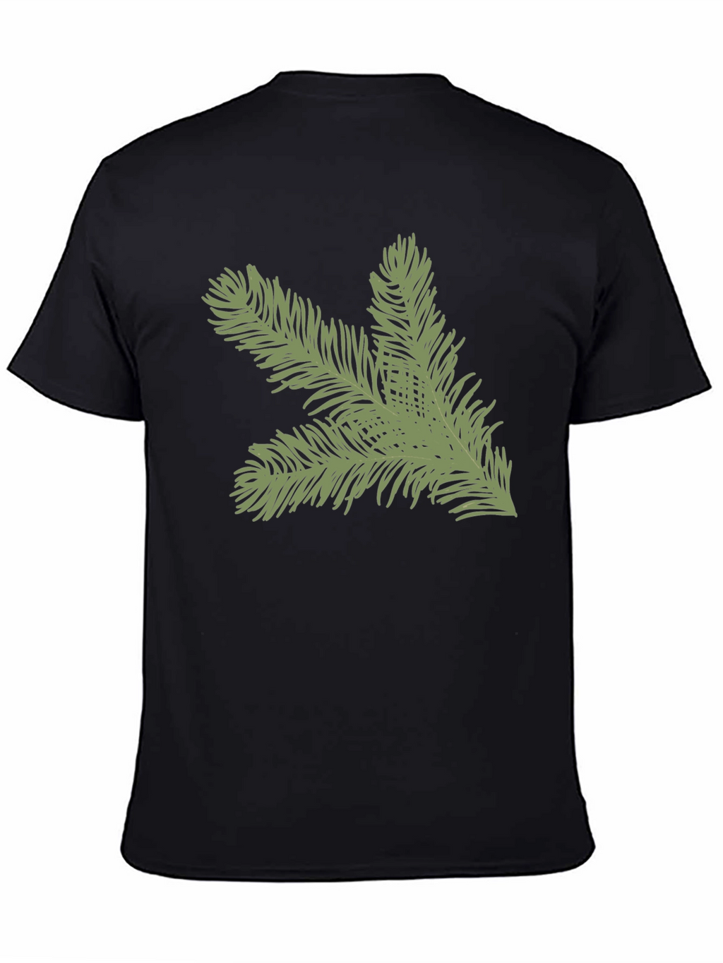 Evergreen Branch Graphic Tee - Soft Cotton