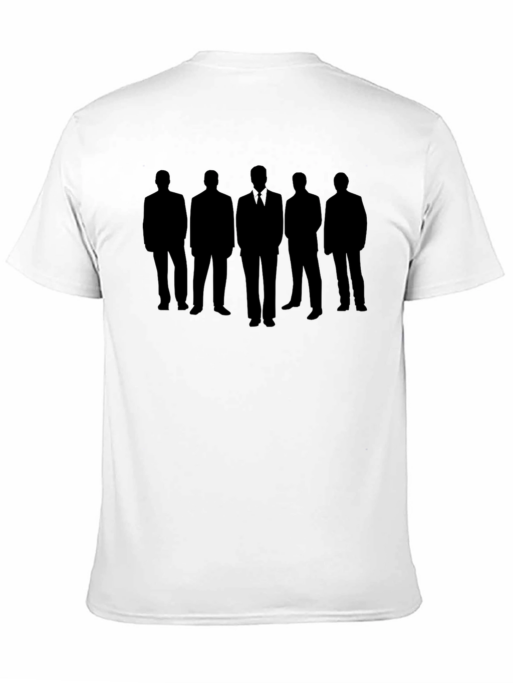 Men in Black Silhouette Graphic Tee