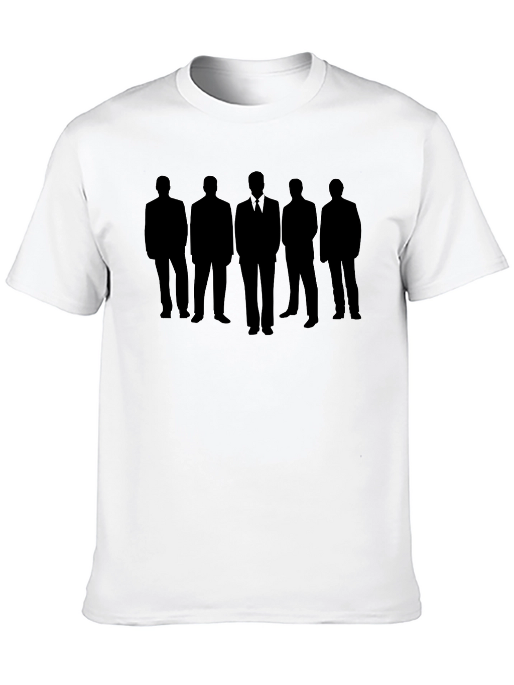 Men in Black Silhouette Graphic Tee