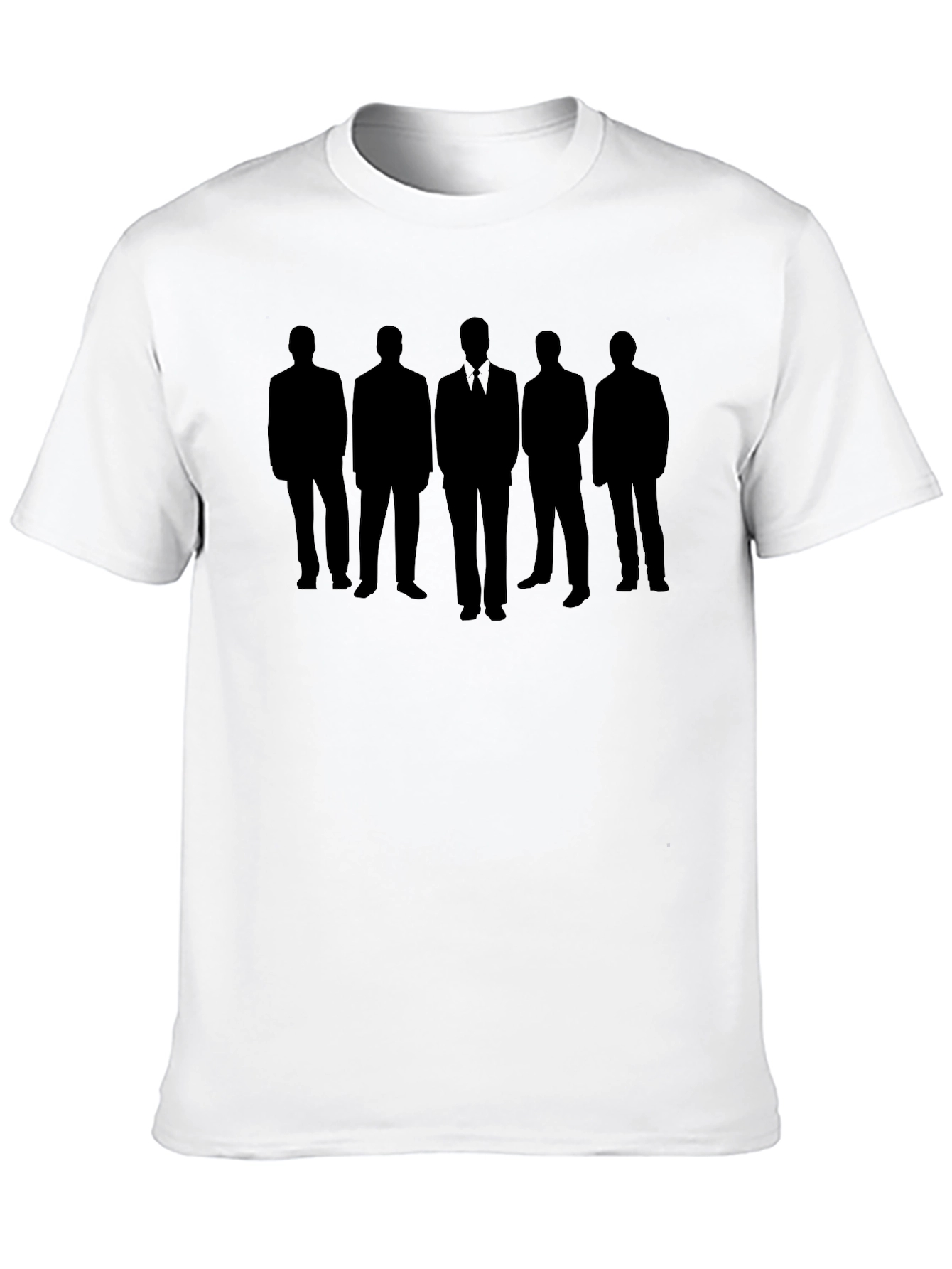 Men in Black Silhouette Graphic Tee