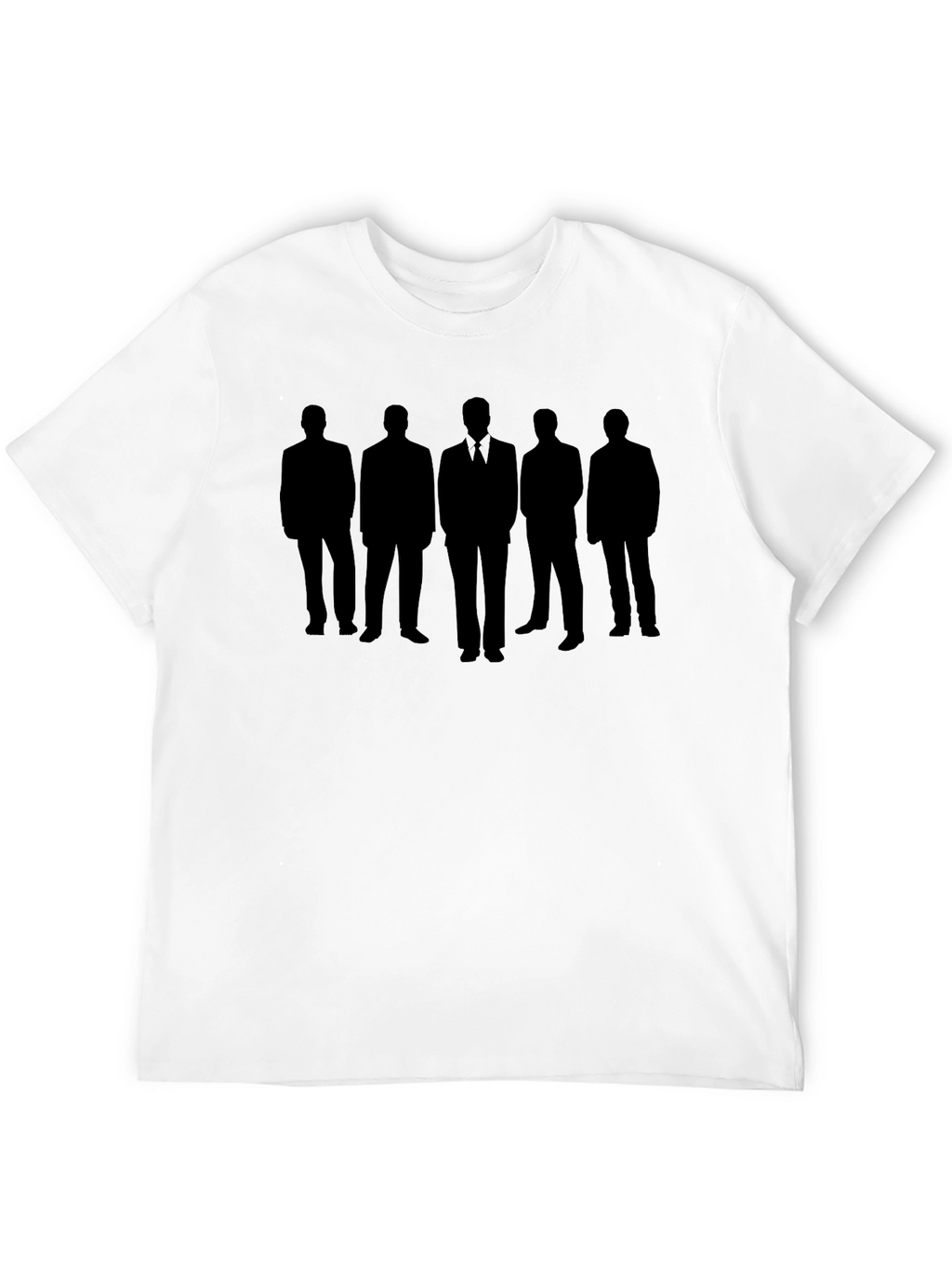 Men in Black Silhouette Graphic Tee