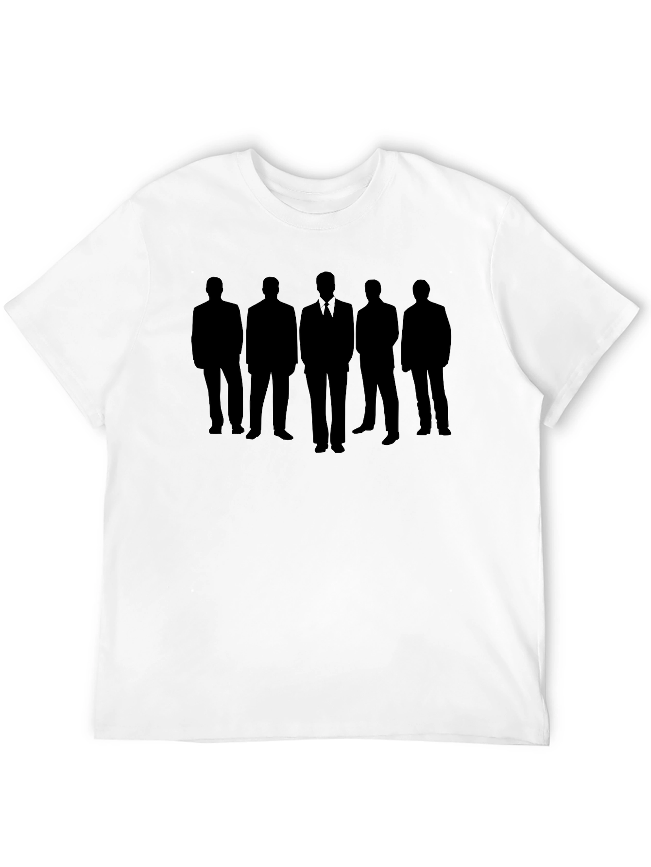 Men in Black Silhouette Graphic Tee
