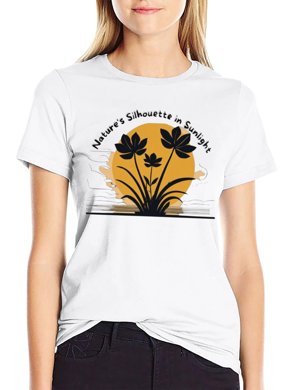 Nature Silhouette in Sunset Tee