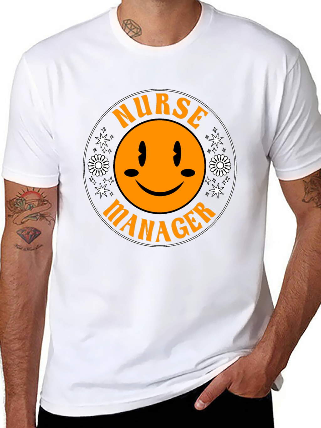 Nurse Manager Smiley Face T-Shirt