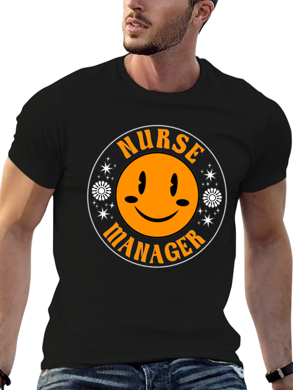 Nurse Manager Smiley Face T-Shirt