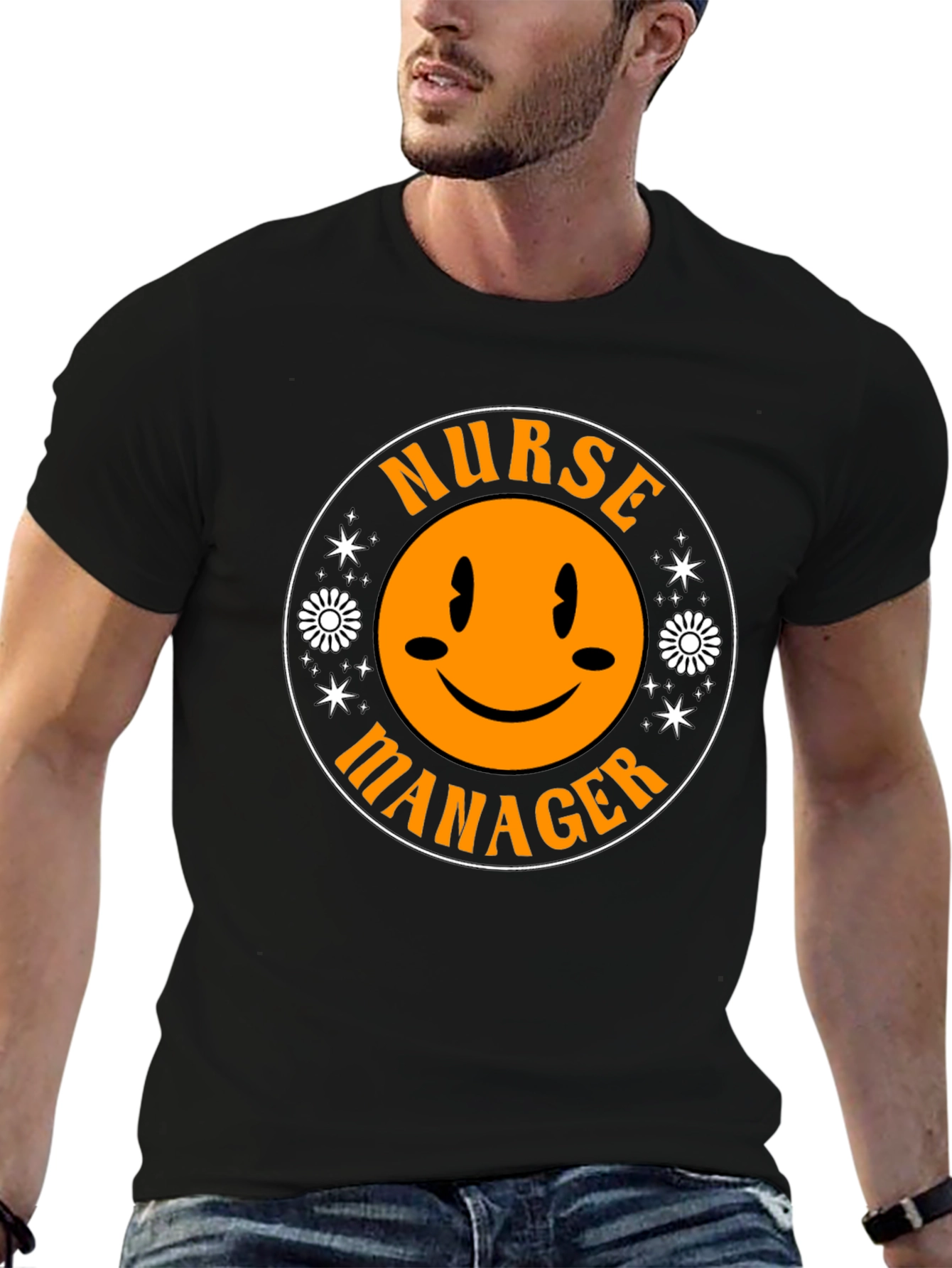 Nurse Manager Smiley Face T-Shirt