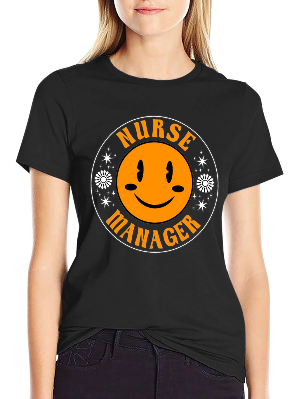 Nurse Manager Smiley Face T-Shirt
