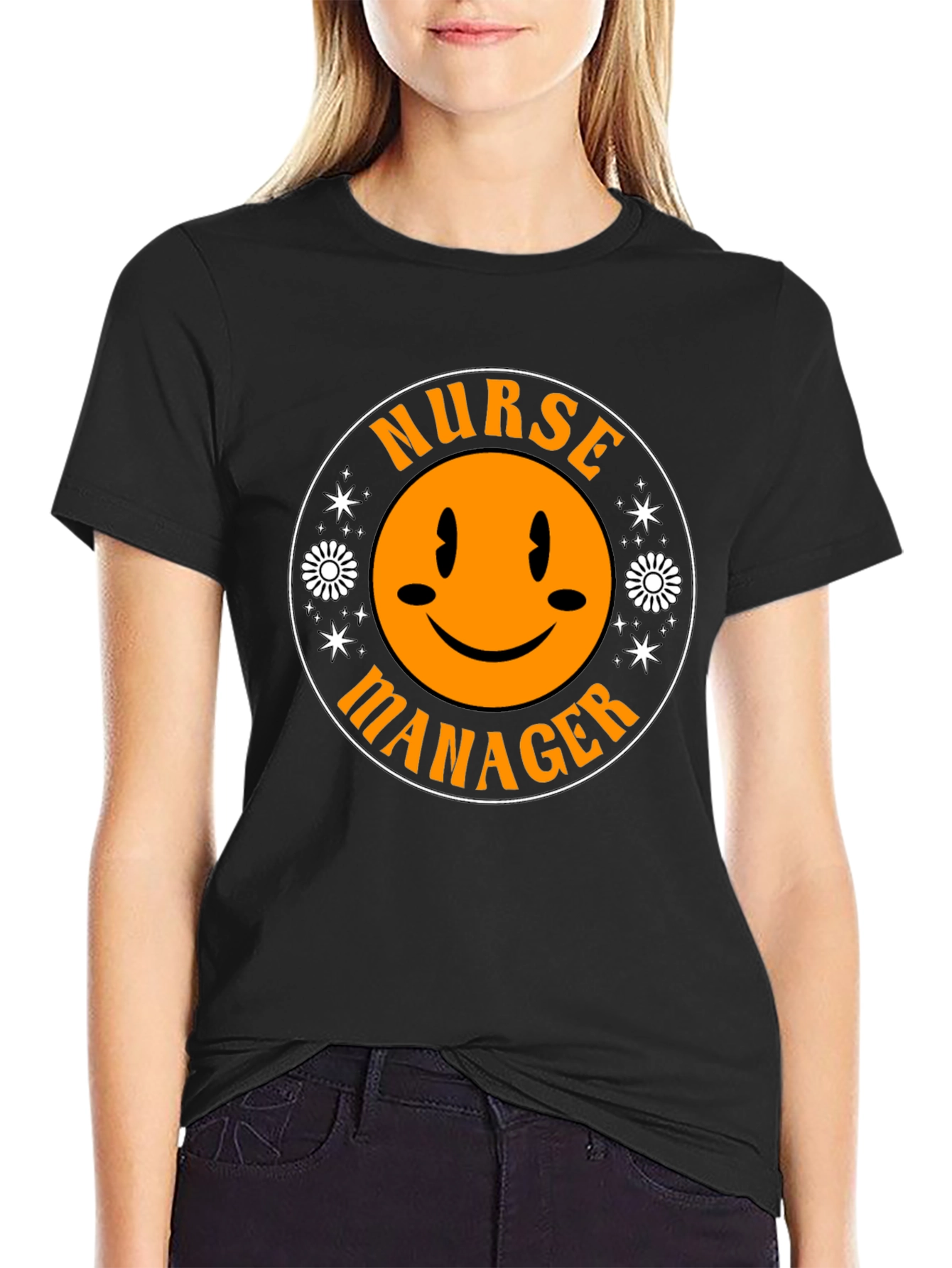 Nurse Manager Smiley Face T-Shirt