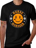 Nurse Manager Smiley Face T-Shirt