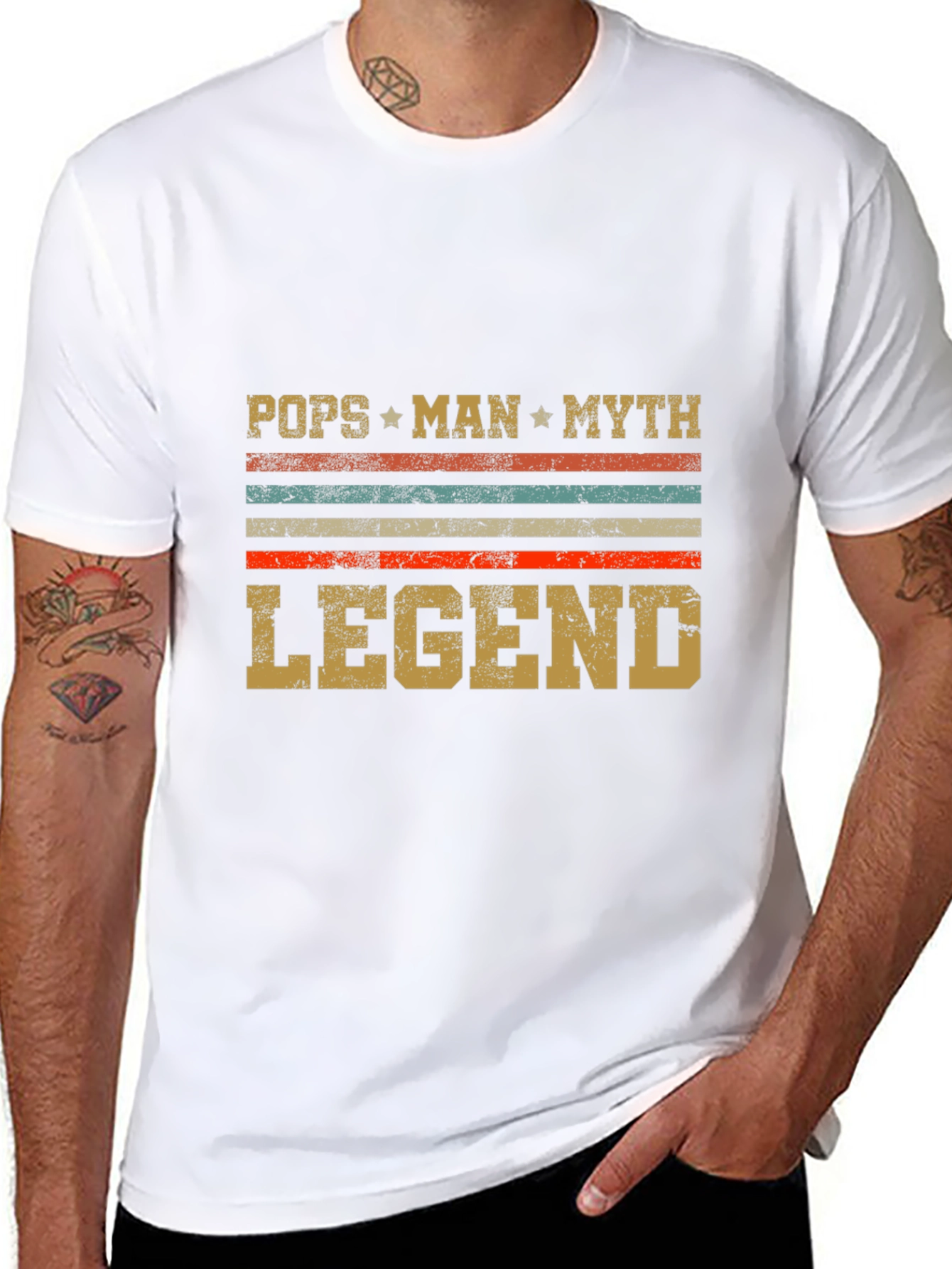 Pops Man Myth Legend Graphic Tee