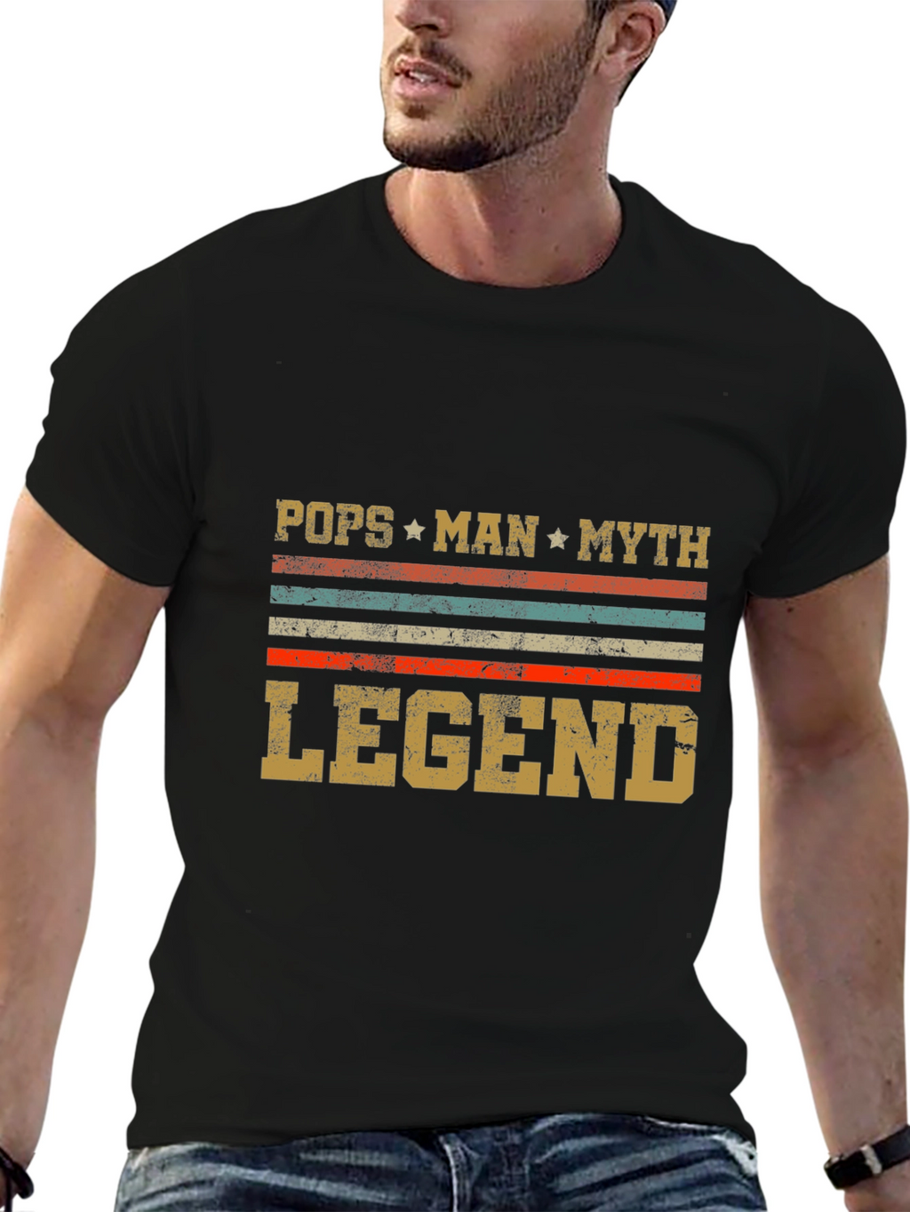 Pops Man Myth Legend Graphic Tee