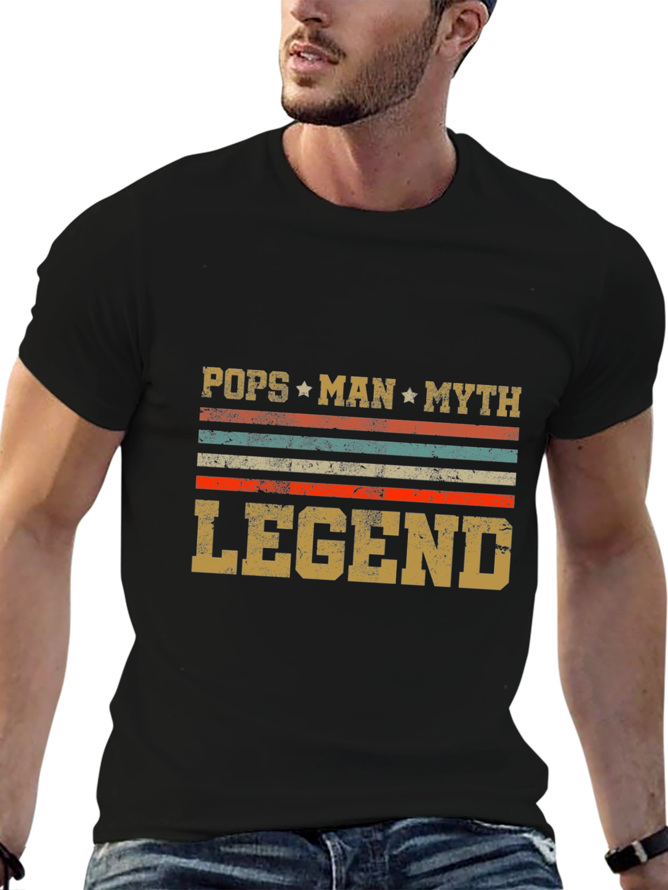 Pops Man Myth Legend Graphic Tee