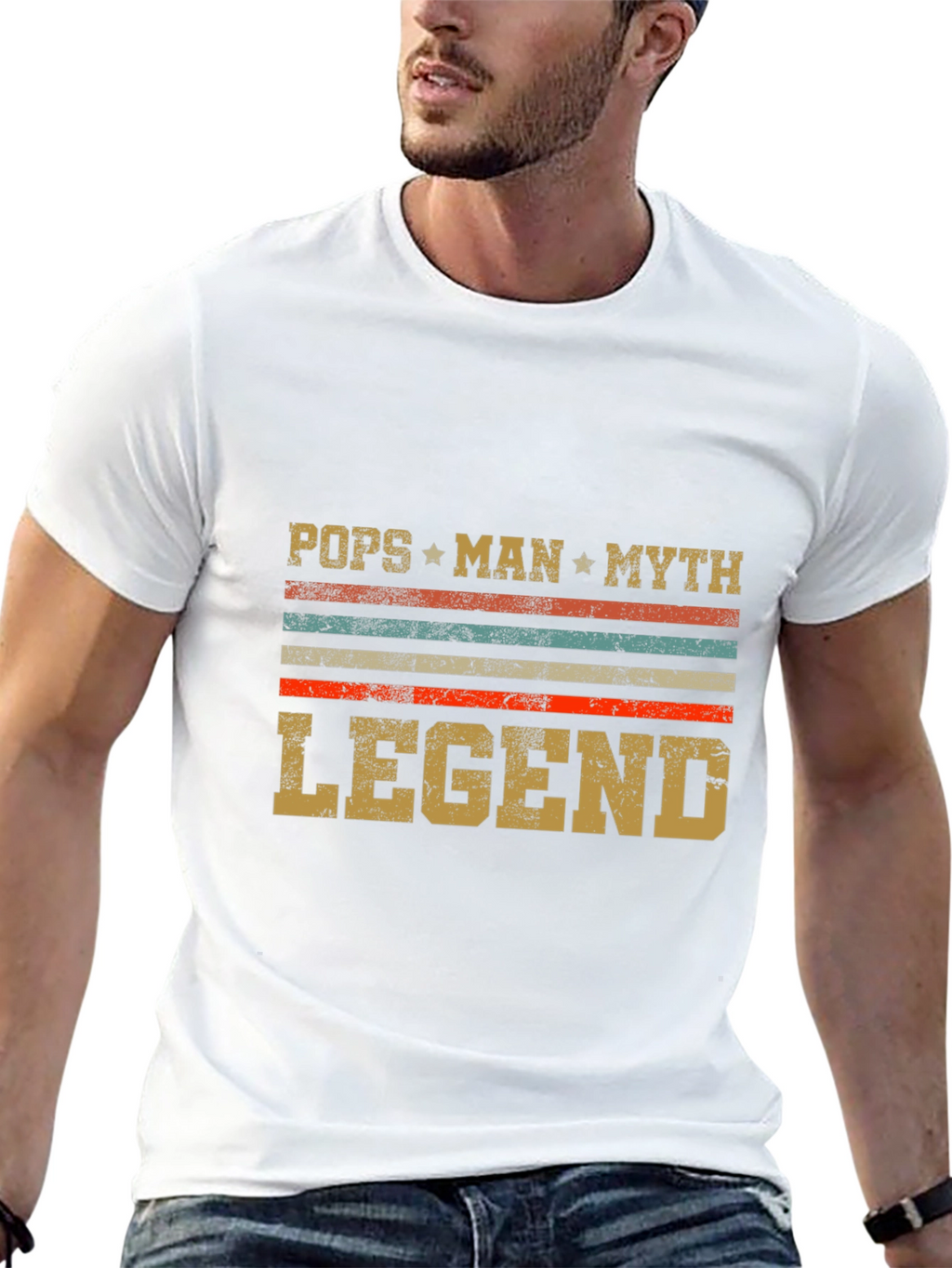 Pops Man Myth Legend Graphic Tee