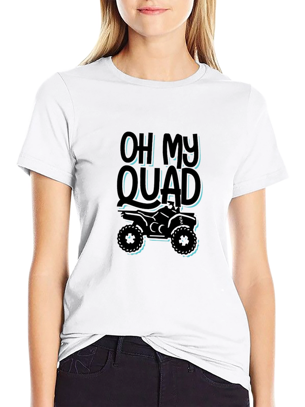 Oh My Quad Black T-Shirt - ATV Rider Gift