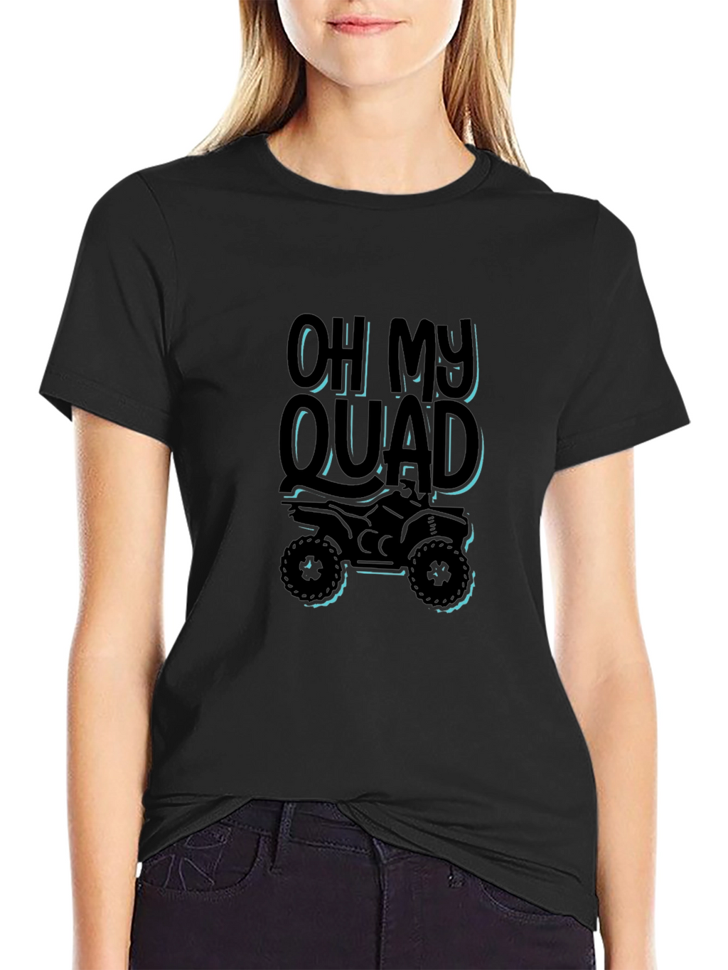 Oh My Quad Black T-Shirt - ATV Rider Gift