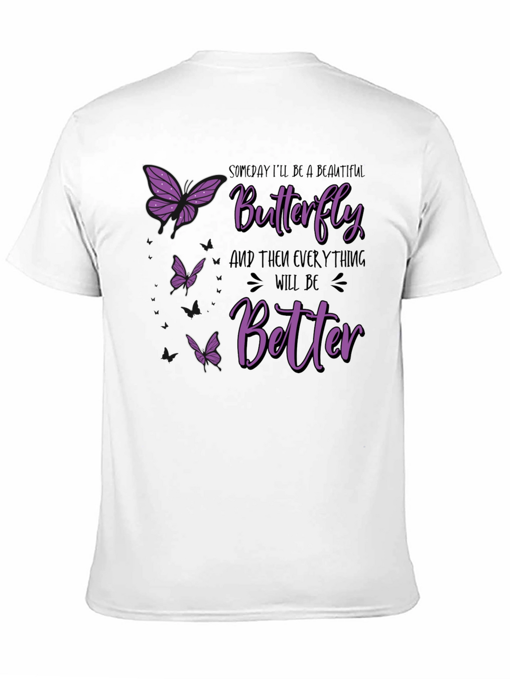 Butterfly Graphic Print T-Shirt - Unisex