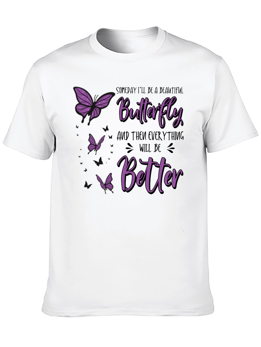 Butterfly Graphic Print T-Shirt - Unisex