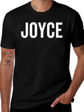 JOYCE Black T-Shirt - Custom Text Tee