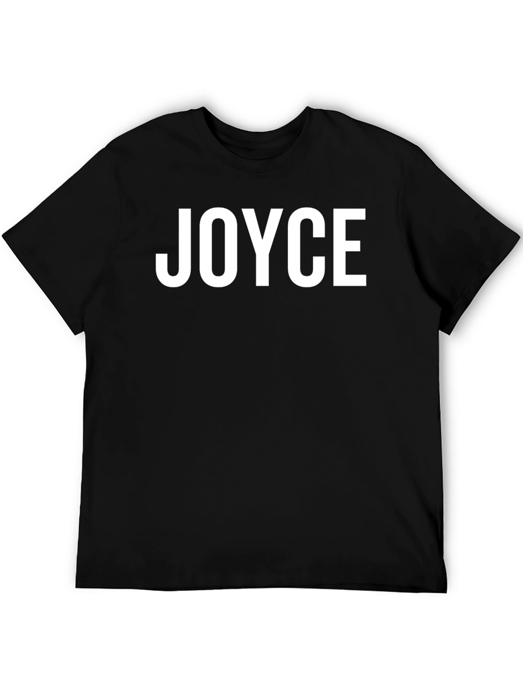 JOYCE Black T-Shirt - Custom Text Tee