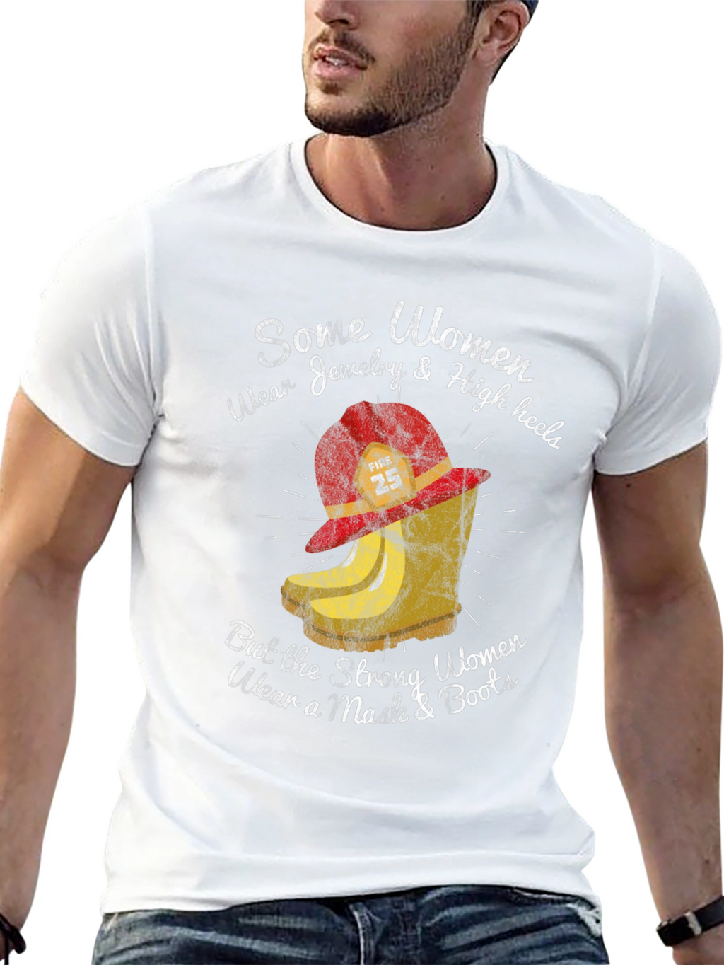 Strong Women Wear Mask & Boots T-Shirt