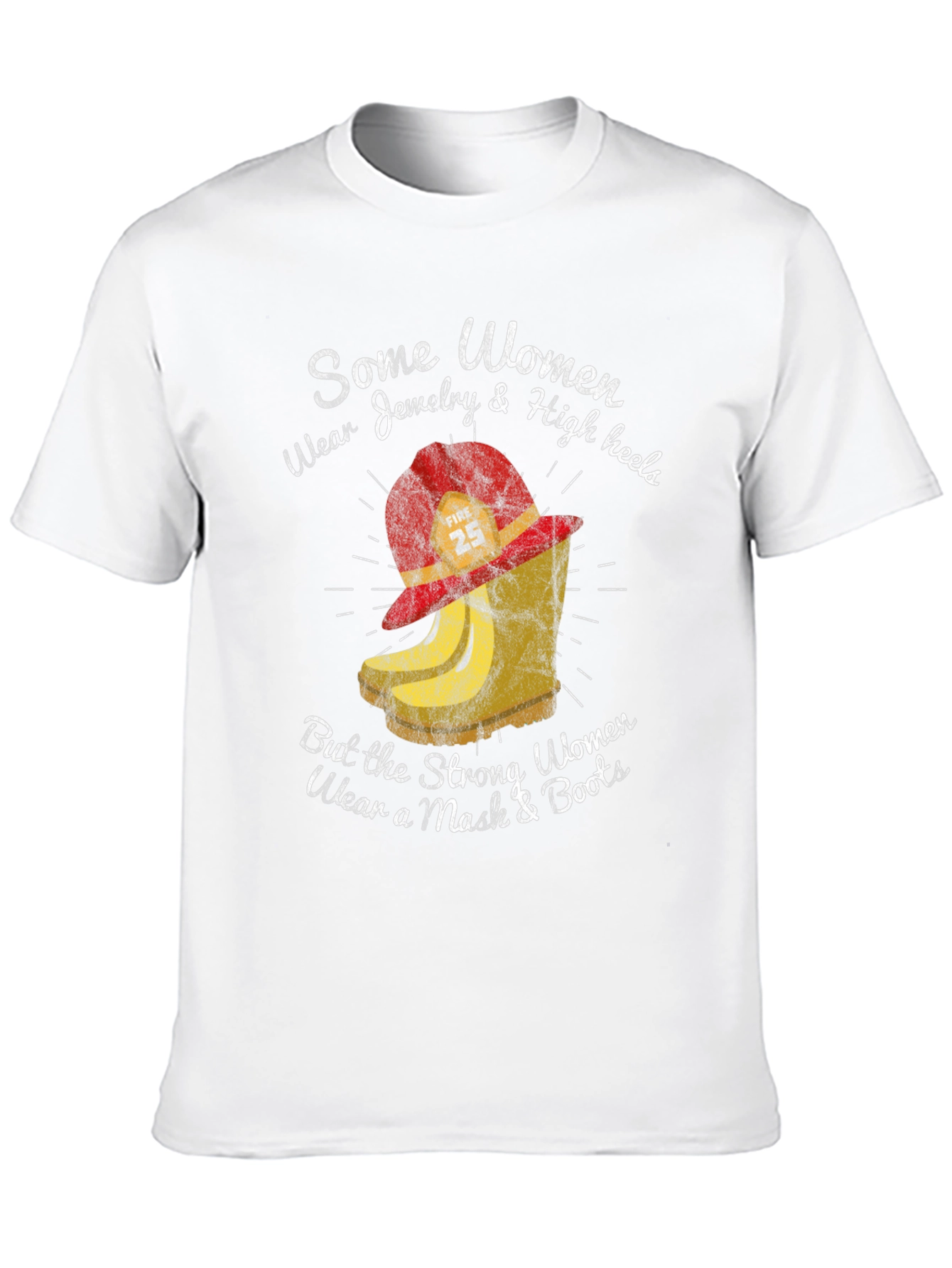 Strong Women Wear Mask & Boots T-Shirt