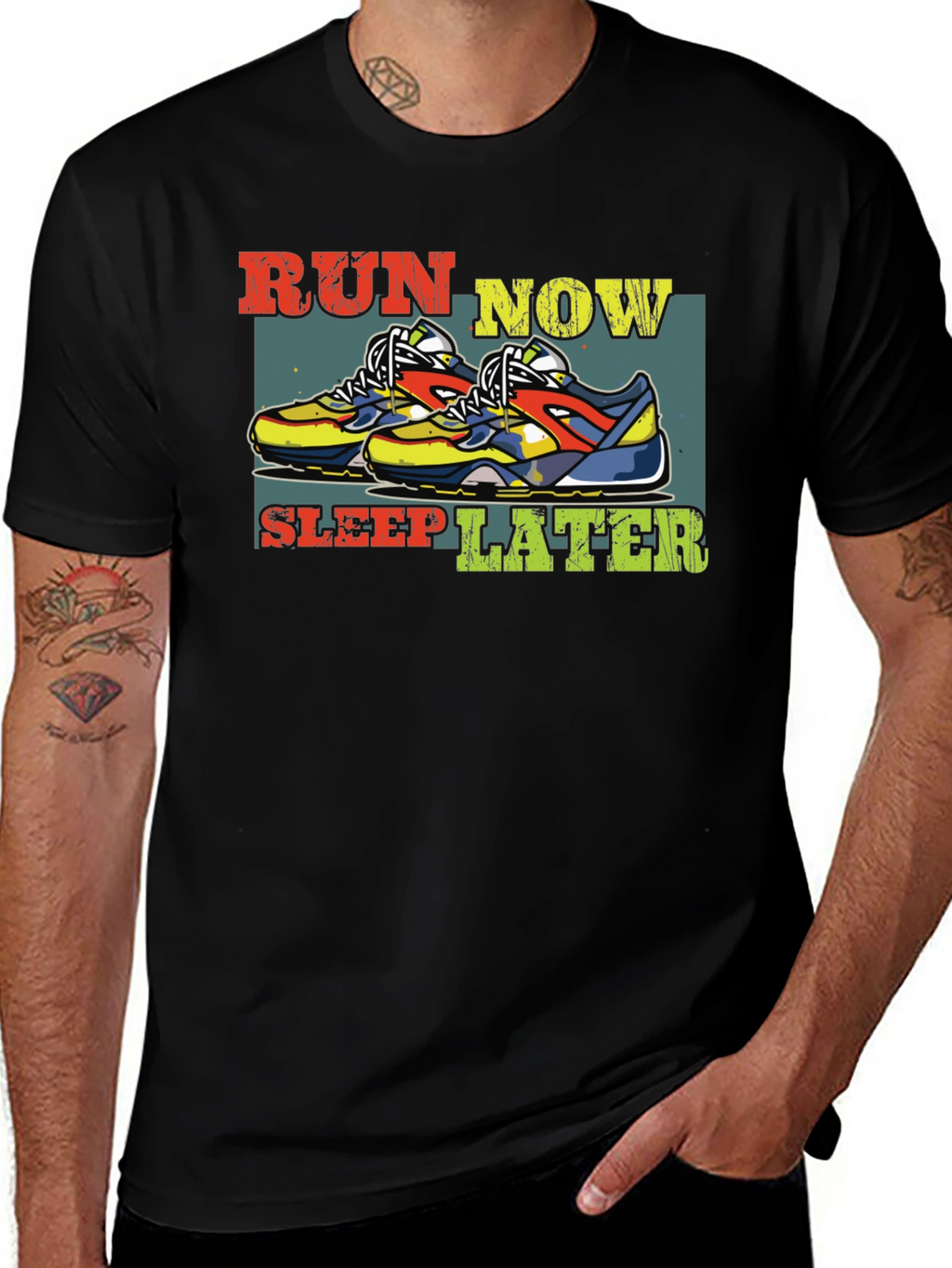 Run Now Sleep Later Graphic Tee