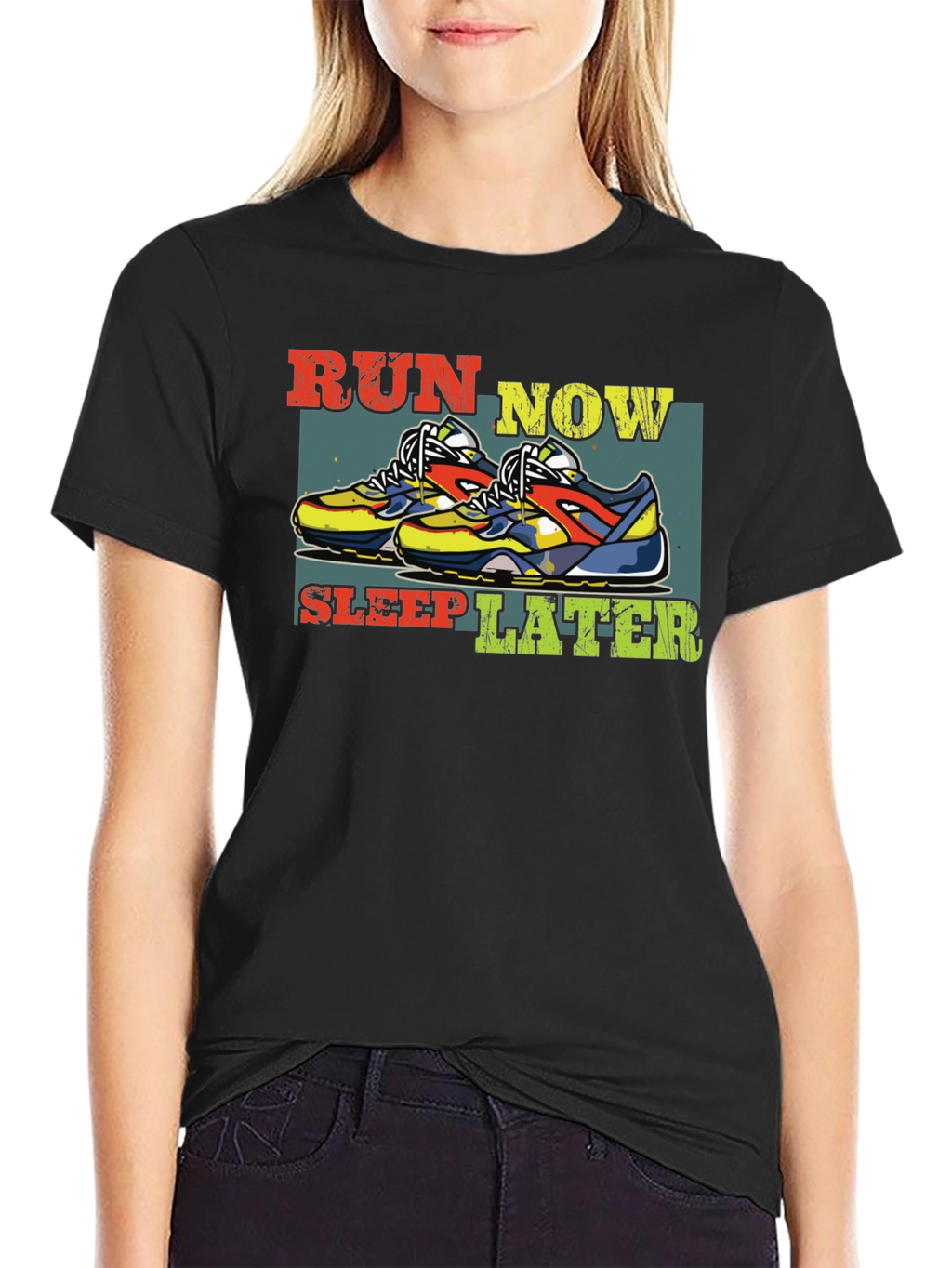 Run Now Sleep Later Graphic Tee